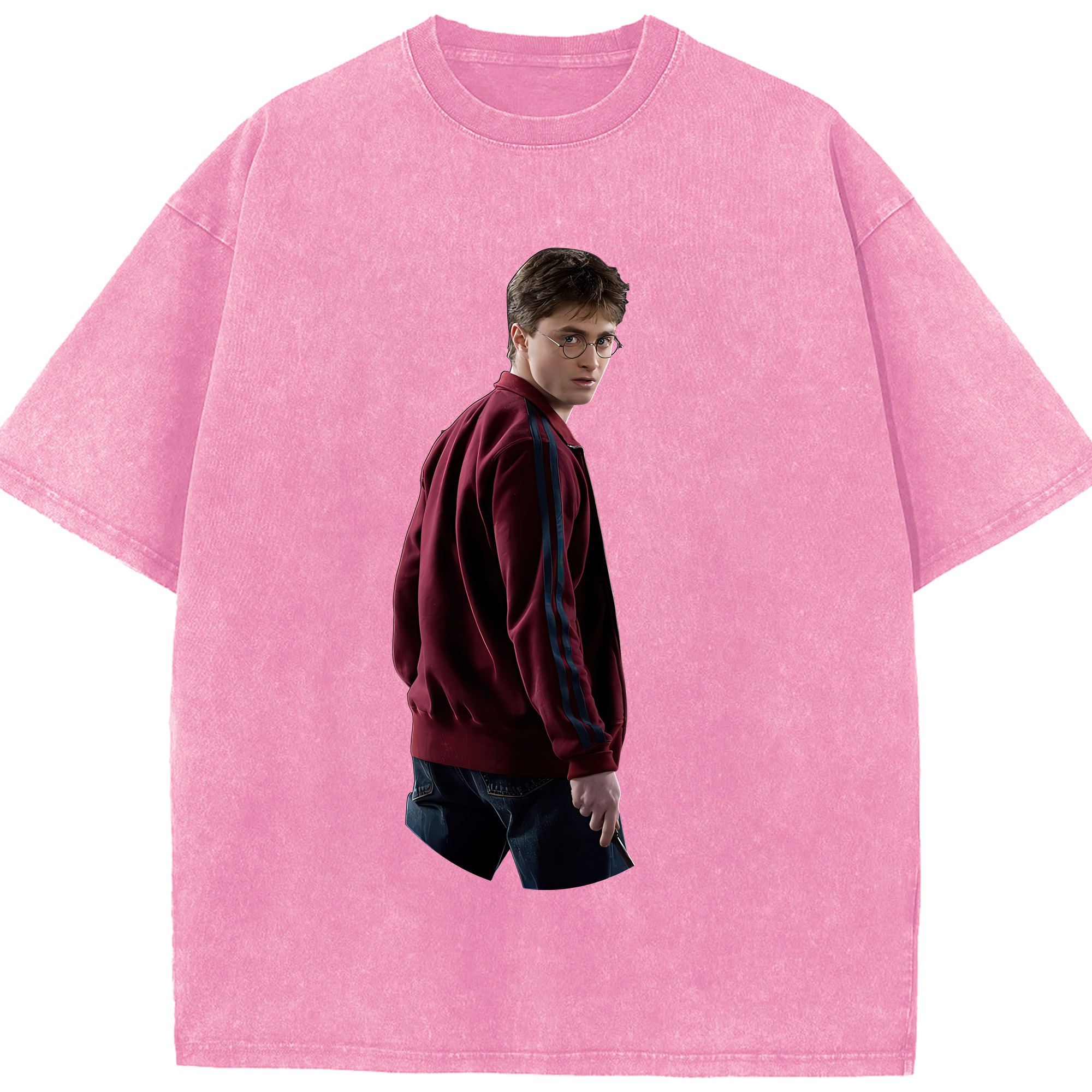 （画像用） Harry Potter ハリー・ポッターシリーズ 綿100% ヴィンテージ風 半袖Tシャツ（フロントプリント）